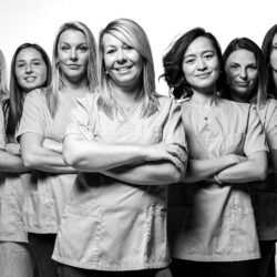 Equipe noir et blanc ortondontie baron Equipe noir et blanc ortondontie baron